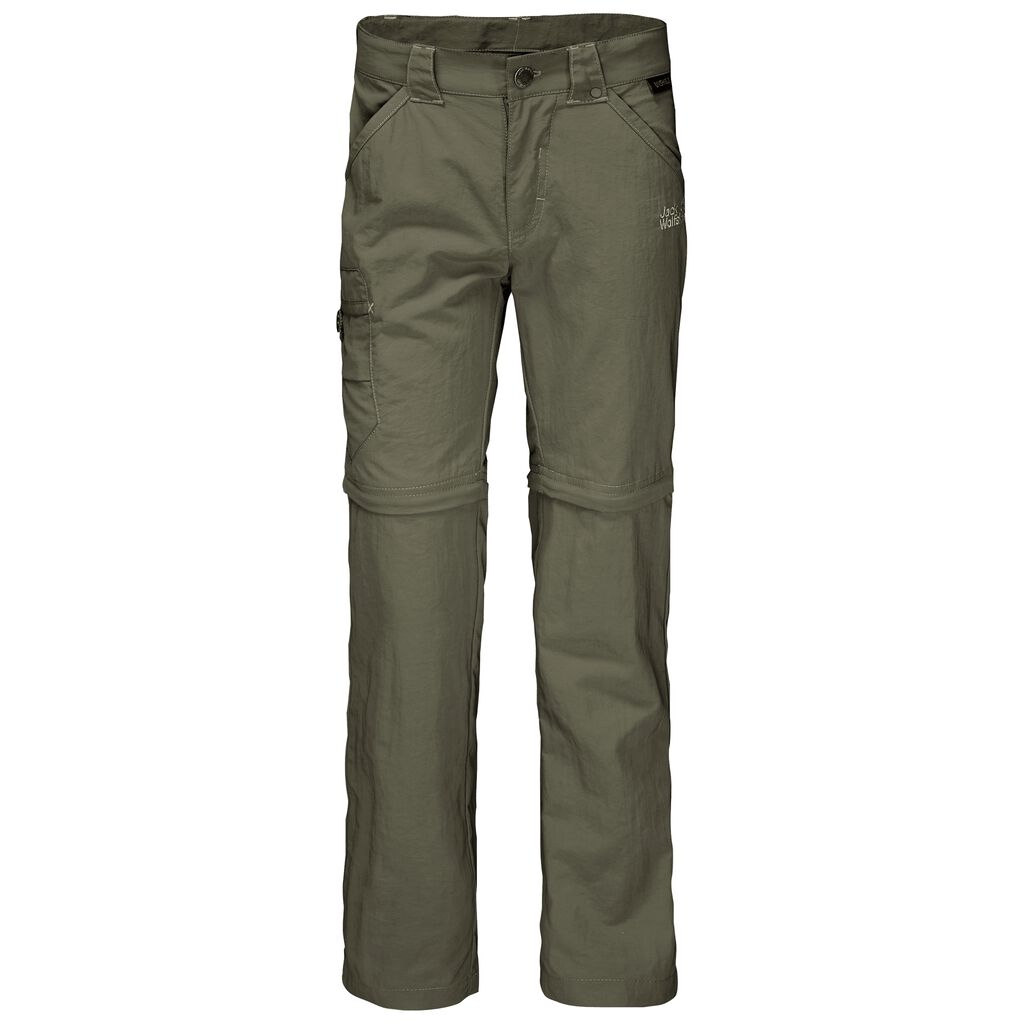 Jack Wolfskin SAFARI Zippé OFF Pantalons Enfant Vert - GIUDLFW-28